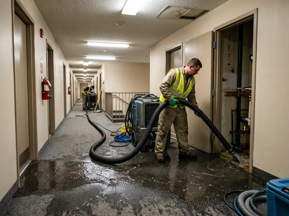 multi-unit-apartment-hallway-f-005 — frequently asked questions, Emergency Burst Pipe Water Extraction & Removal in Bells, TN